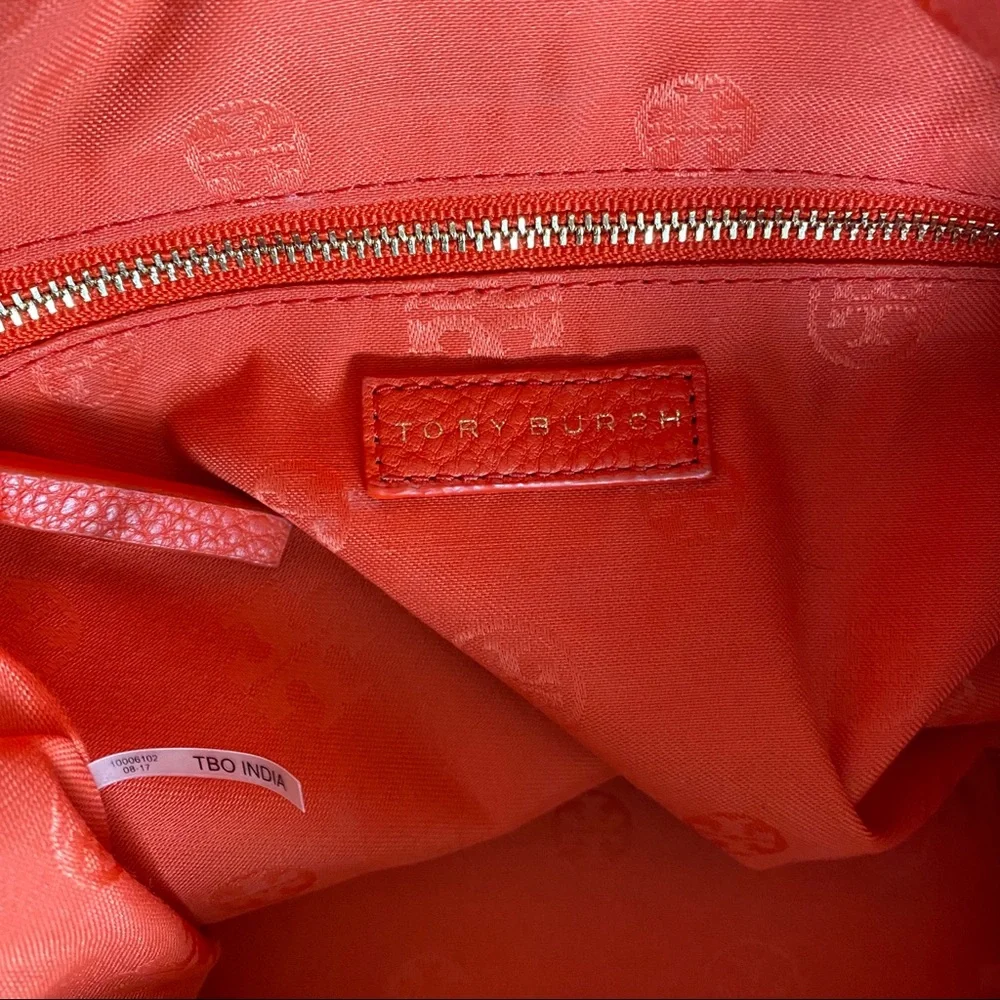 Tory Burch Thea Slouchy Chain Tote in Brilliant Red